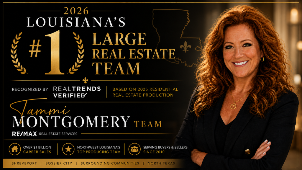Tammi Montgomery of RE/MAX Real Estate Services recognized by RealTrends Verified as Louisiana's #1 Large Real Estate Team for 2026 based on 2025 residential real estate production.