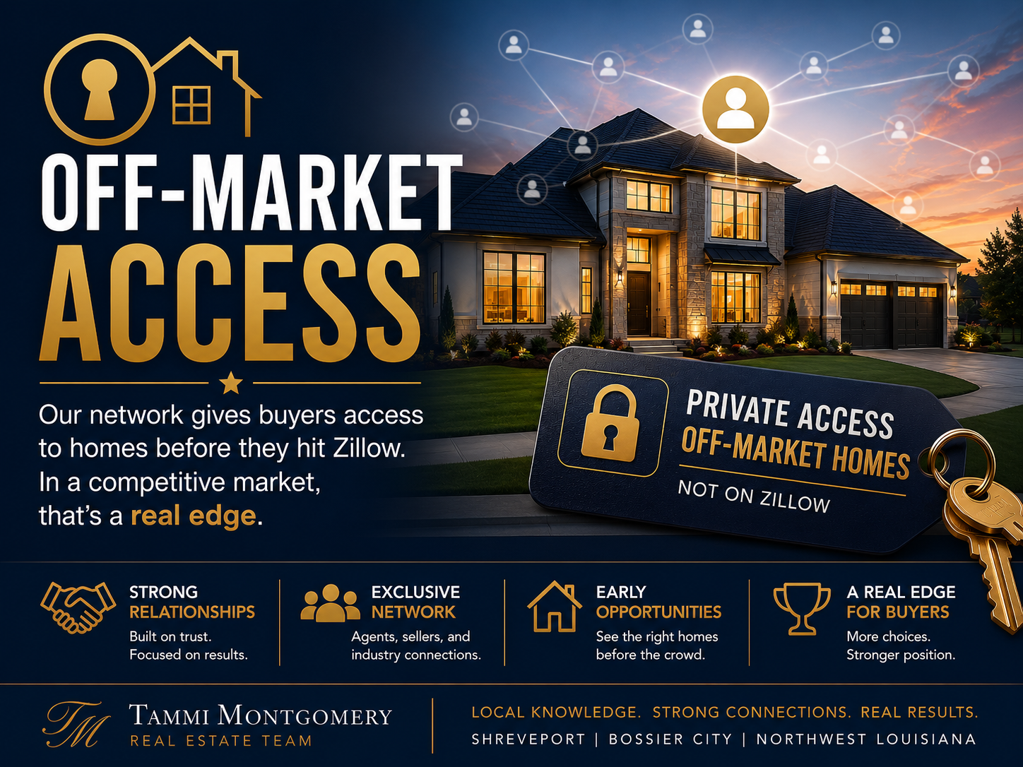 Off-market home access in Shreveport-Bossier City — Tammi Montgomery Team
