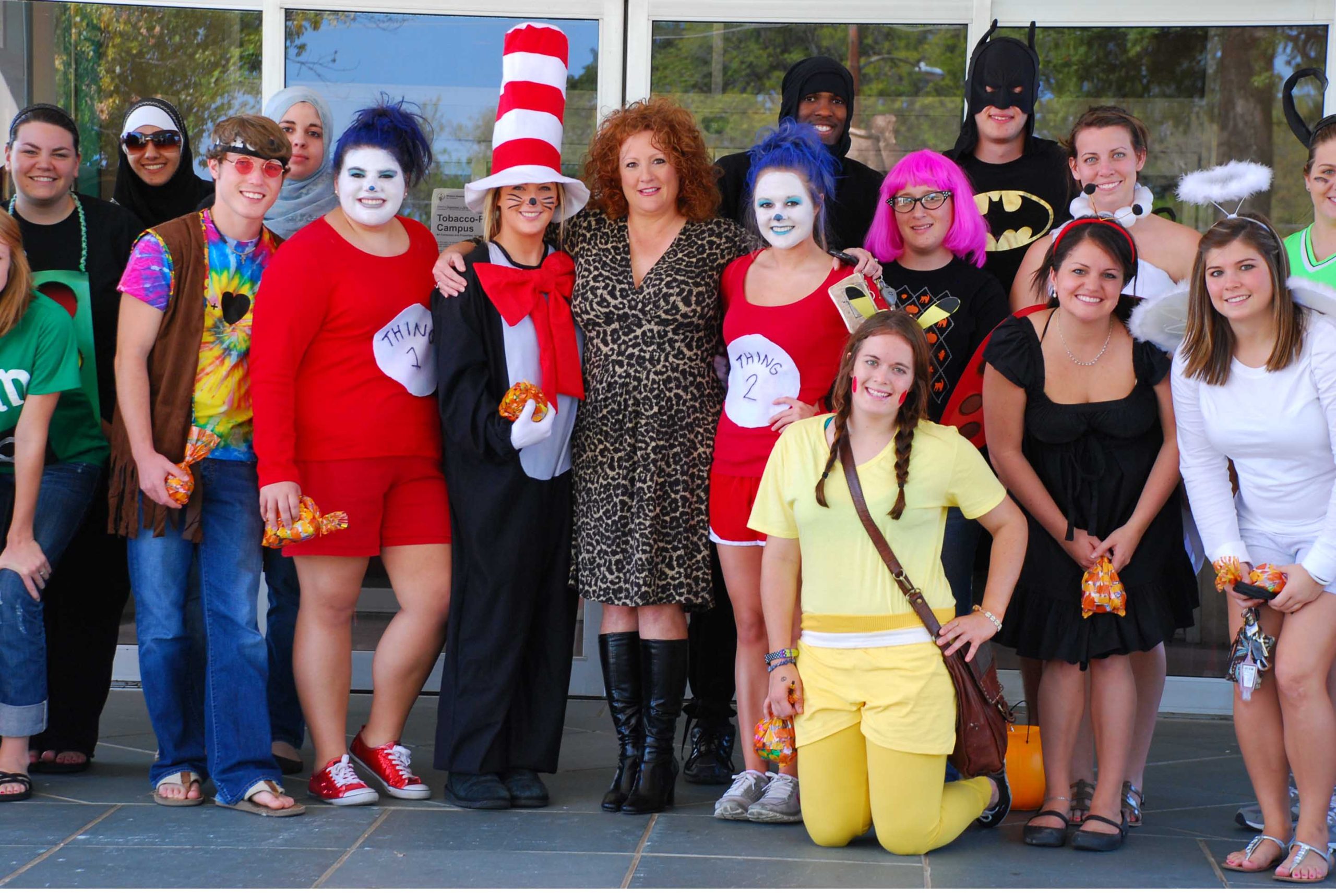 Tammi Montgomery with Louisiana Tech students at Shriners Hospital